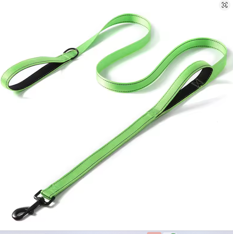 6FT Heavy Duty Dog Leash – Double Handle Reflective Training Lead for Large & Medium Dogs