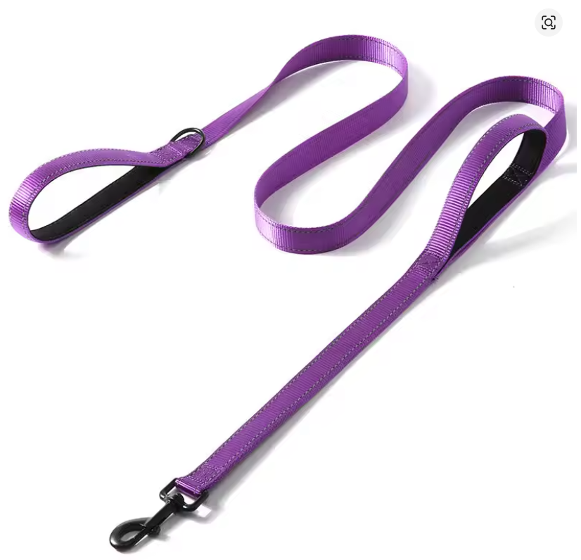 6FT Heavy Duty Dog Leash – Double Handle Reflective Training Lead for Large & Medium Dogs