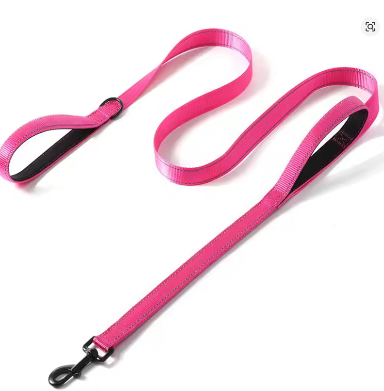 6FT Heavy Duty Dog Leash – Double Handle Reflective Training Lead for Large & Medium Dogs