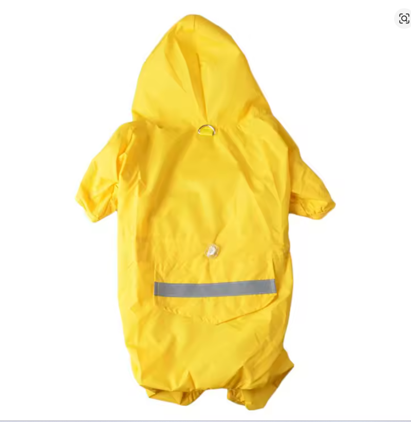 Reflective Waterproof Dog Raincoat – Hooded Rain Jacket for Dogs & Cats