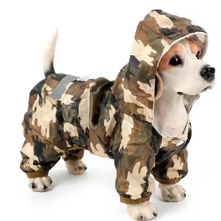 Reflective Waterproof Dog Raincoat – Hooded Rain Jacket for Dogs & Cats