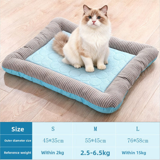 ice Silk Nest mat small and medium-sized multi-functional ice cool pet nest