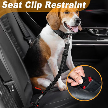 Retractable Dog Car Safety Leash for Medium Dogs