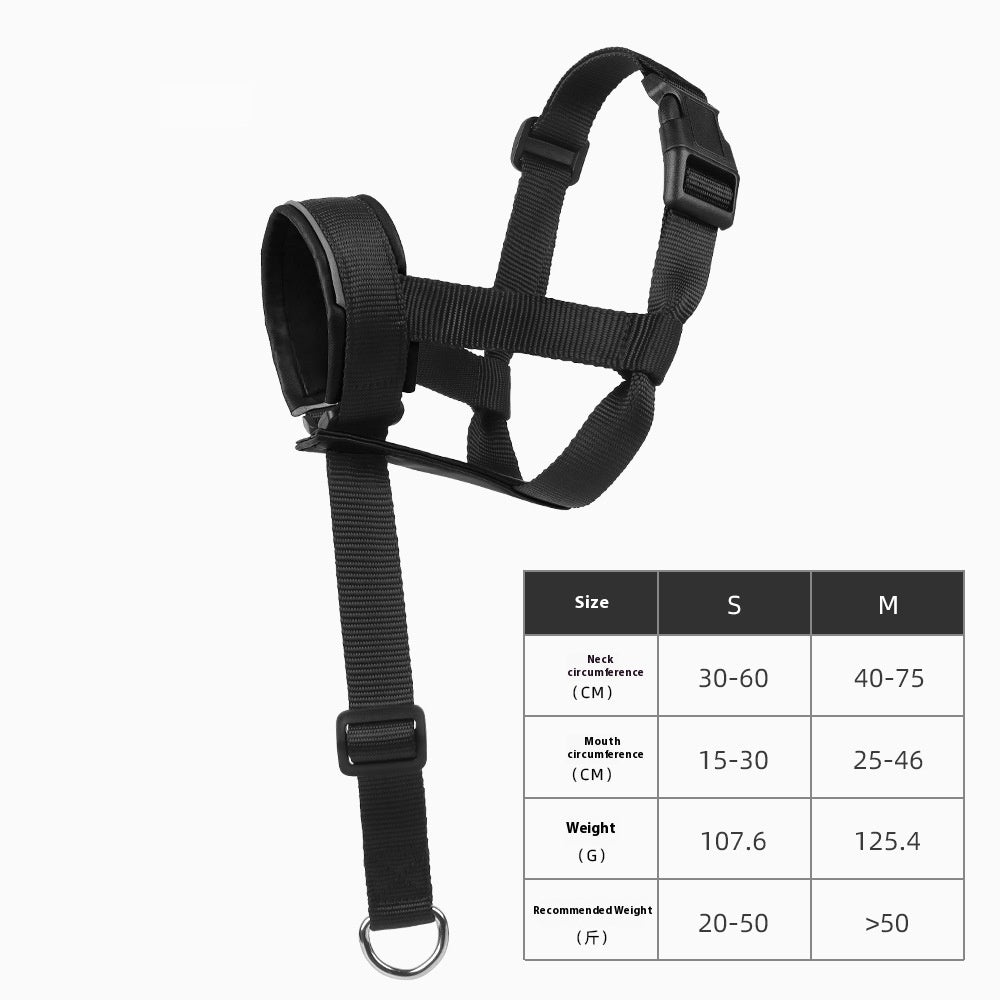 Traction Anti-biteanti-bark Mouth Traction Leather Adjustable Medium Large Dog Mouth Cover