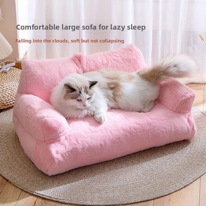 Extra Large Flannel Pet Bed Cat Sofa Nest Mat