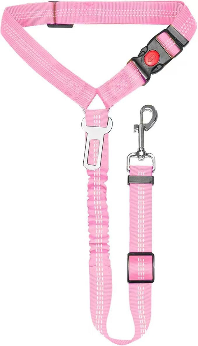 Retractable Dog Car Safety Leash for Medium Dogs