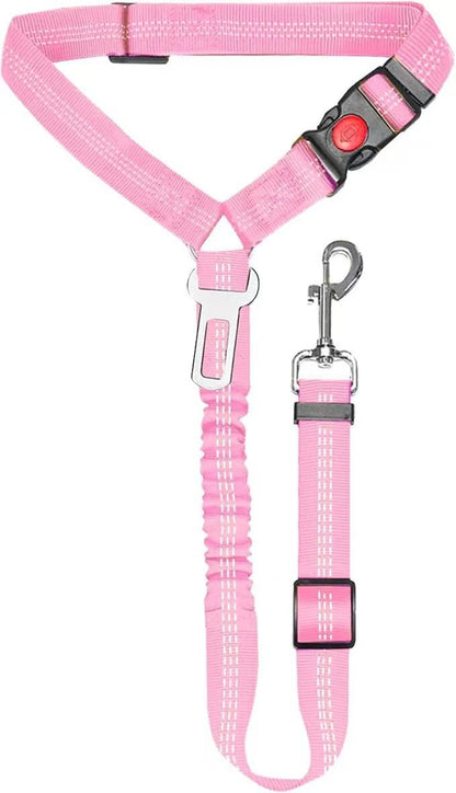 Retractable Dog Car Safety Leash for Medium Dogs