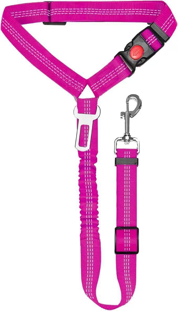Retractable Dog Car Safety Leash for Medium Dogs