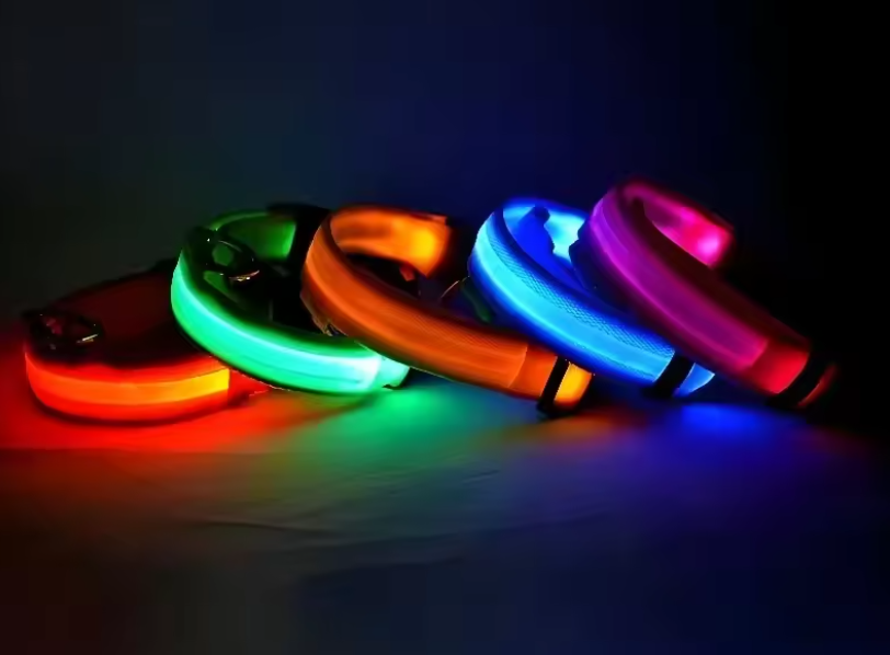 LED Dog Collar – Rechargeable Night Safety Glowing Pet Collar