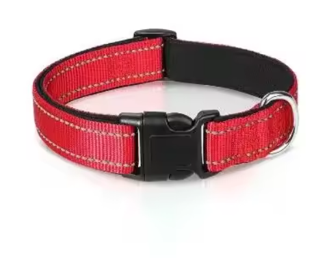 Reflective Adjustable Dog Collar – High Visibility Safety Collar for Dogs