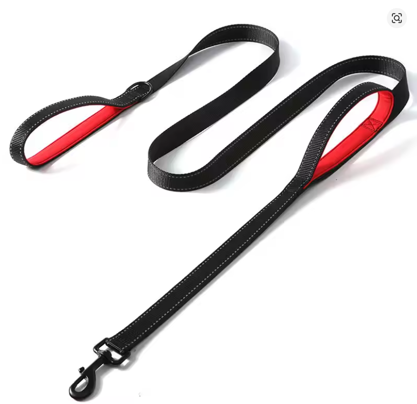 6FT Heavy Duty Dog Leash – Double Handle Reflective Training Lead for Large & Medium Dogs