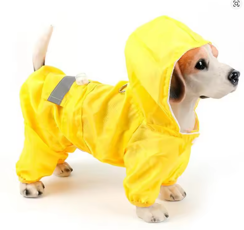 Reflective Waterproof Dog Raincoat – Hooded Rain Jacket for Dogs & Cats