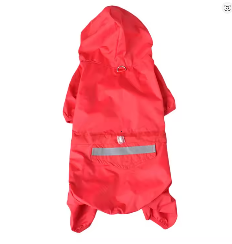 Reflective Waterproof Dog Raincoat – Hooded Rain Jacket for Dogs & Cats