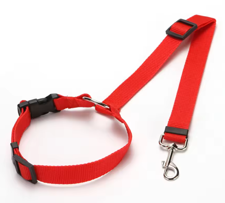 Adjustable Pet Car Seat Belt Leash – Safety Travel Harness Strap for Dogs & Cats