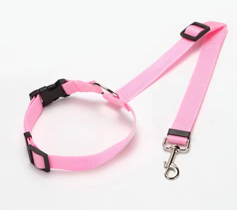 Adjustable Pet Car Seat Belt Leash – Safety Travel Harness Strap for Dogs & Cats