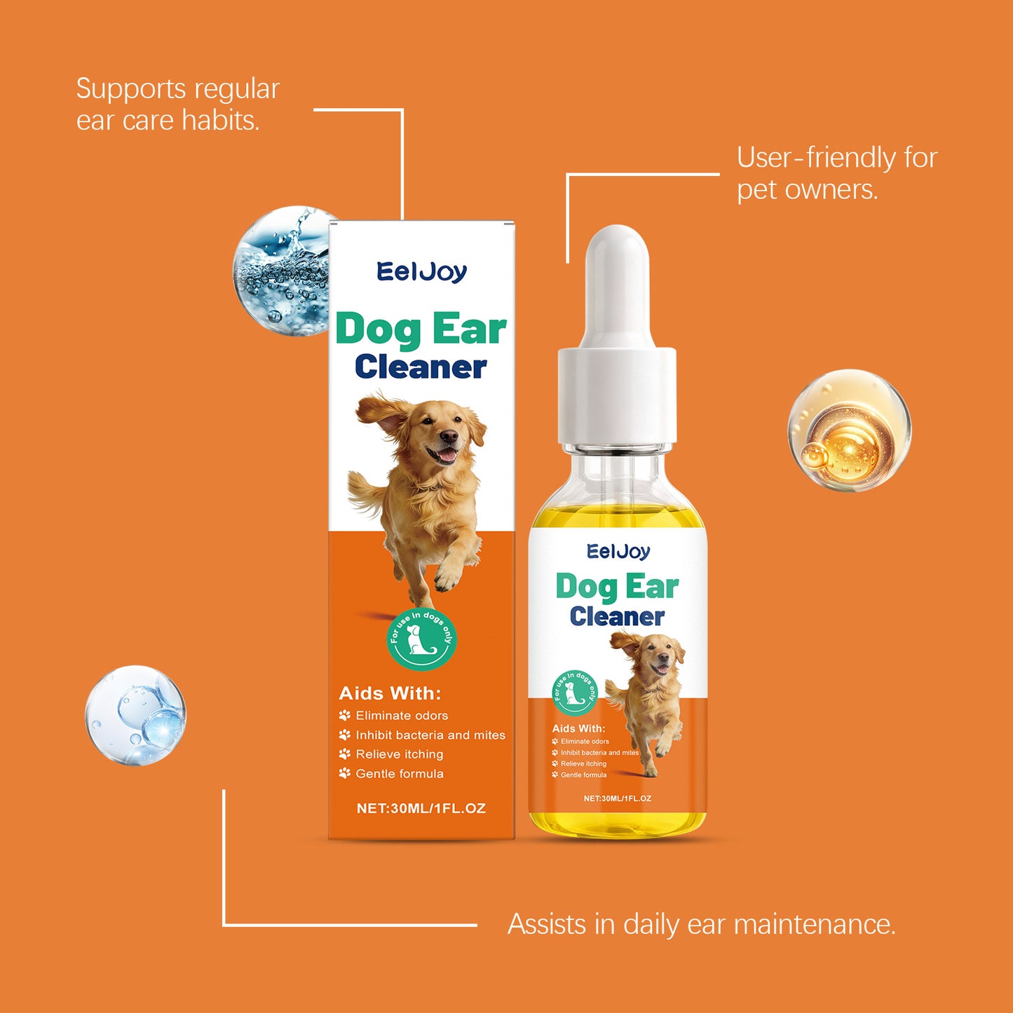 Dog Ear Cleaning Drops for Comfortable Daily Ear Care