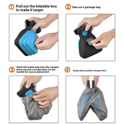 Portable Dog Poop Picker with Garbage Bags