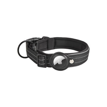 Adjustable Dog Collar and Leash Set with Tracker Slot
