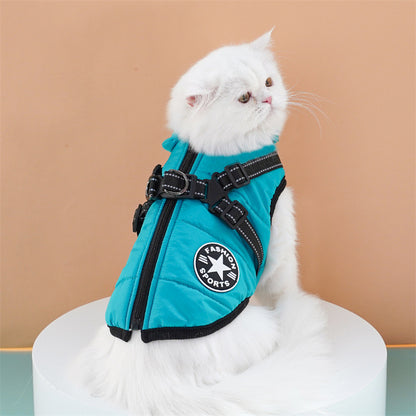 Thickened Warm Pet Cotton Vest for Dogs and Cats