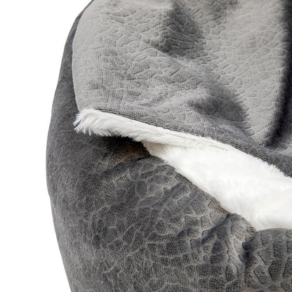 Soft Plush Cat Bed Shell Shape Pet Nest