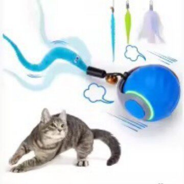 Interactive Cat Teaser Ball Toy