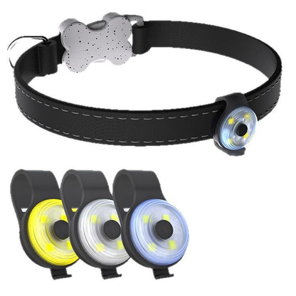 Adjustable LED Pet Safety Light with Multi-Color Modes