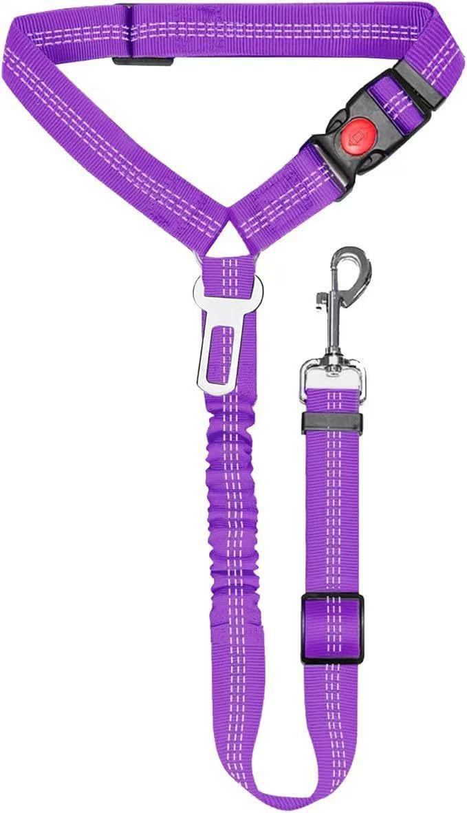 Retractable Dog Car Safety Leash for Medium Dogs