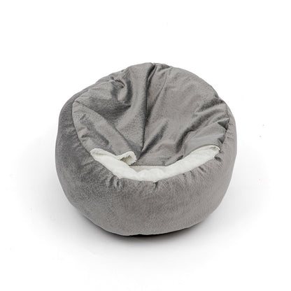 Soft Plush Cat Bed Shell Shape Pet Nest